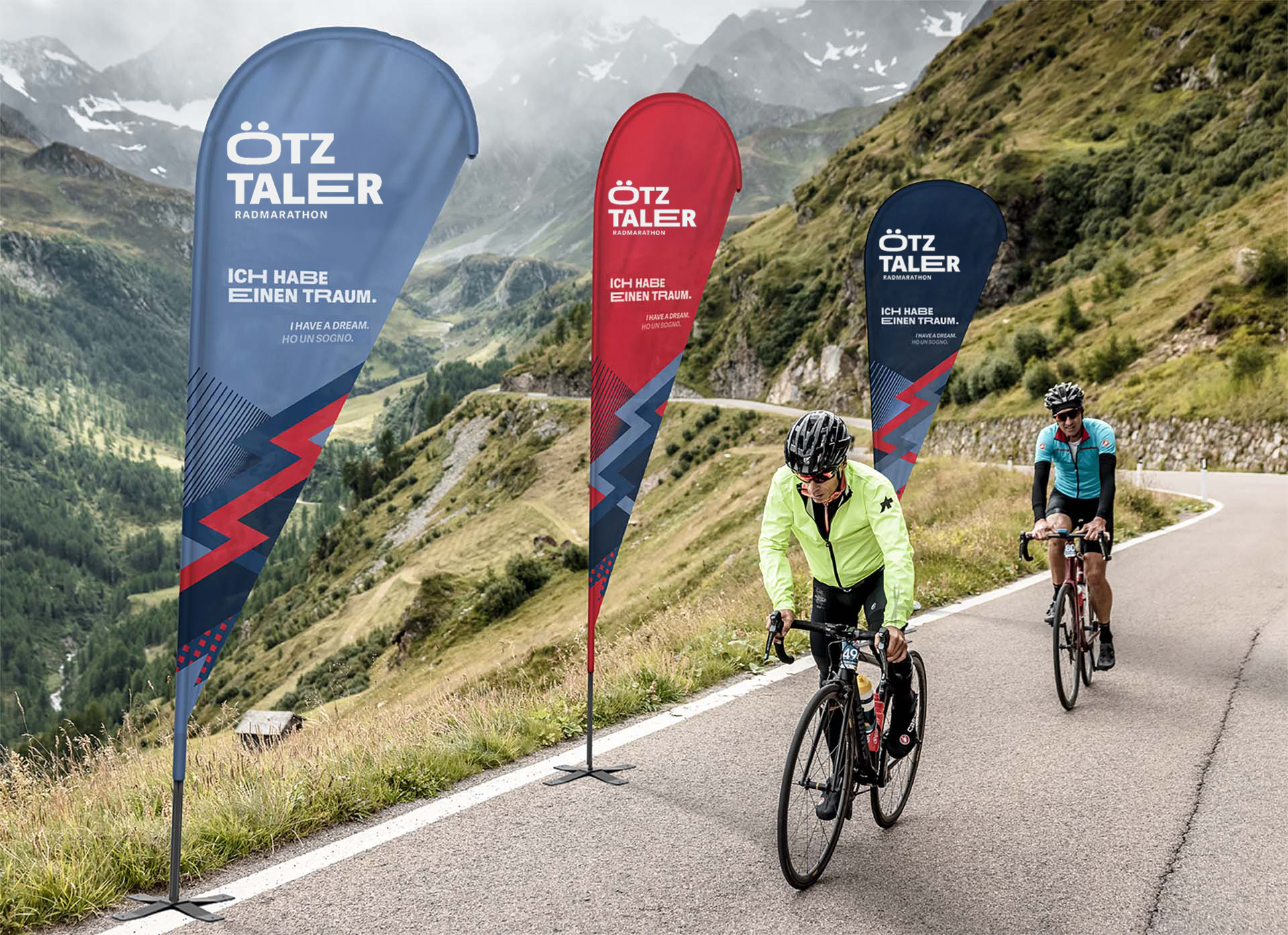 Ötztaler Event Branding – Beachflags